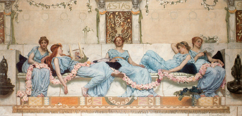 classical-beauty-of-the-past:Summer by Sir William Ernest Reynolds-Stephens (1862 -1943)/ End of