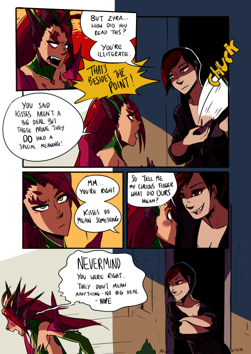 ask-zyra-thecuriousflower:  (( And thus concludes the kiss episode. Now onto Snowdown!)) 