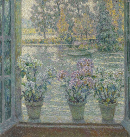 laclefdescoeurs:Les Hortensias, 1918, Henri Le Sidaner