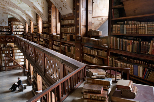 Göttweig Abbey (est. 1083): the library.