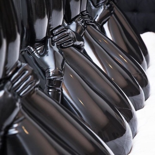 fawnstarflare: lustrous-latex: Reflective Desire Welcome to the doll factory. These shots illustrate how one doll looks pretty much like another. For those that want to use a human like a blow-up fuck-doll this is the whole point. If the dolls are well