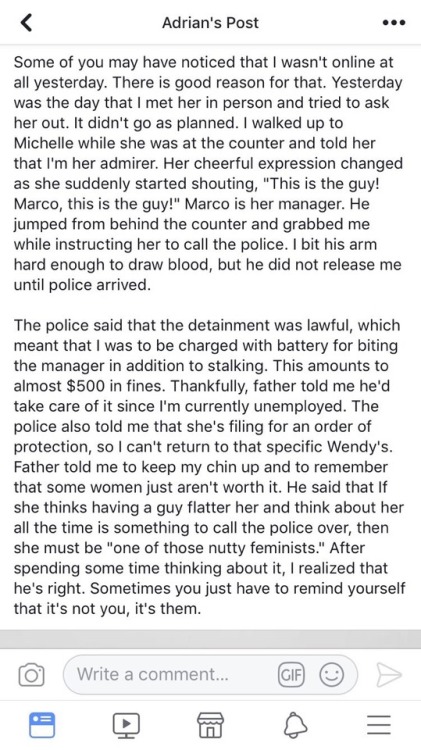 between-stars-and-waves:sailorbrazil:incel facebook is off the shitsWhat the hell, this is terrifyin