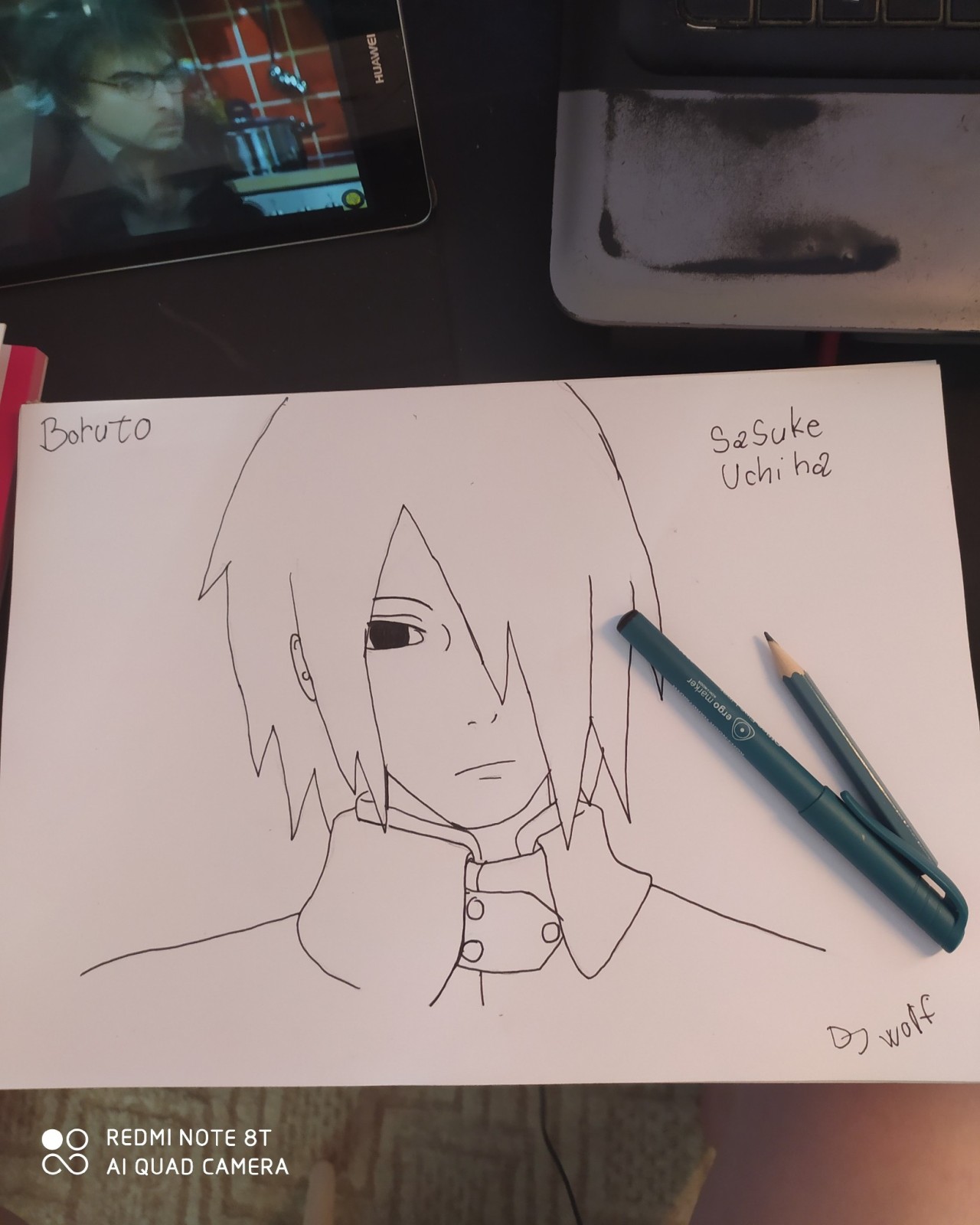 HOW TO DRAW SASUKE (BORUTO) 