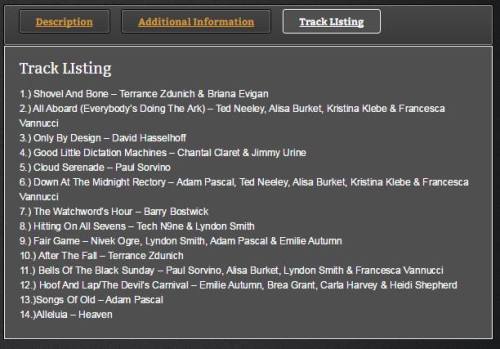 Apparently, we have a sound track already! We are almost there guys, it’s time to choose your 