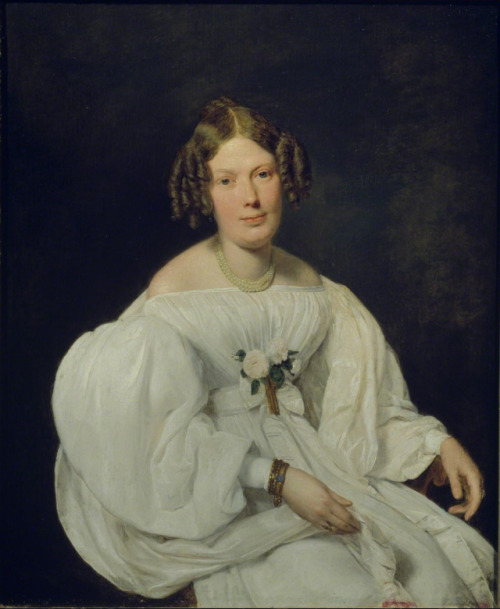 Portrait of Mrs. Schaumberg by Ferdinand Georg Waldmüller,  1846