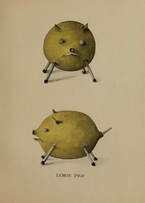 nemfrog:Lemon Pigs. Lady Hollyhock and her friends. 1906.Internet Archive