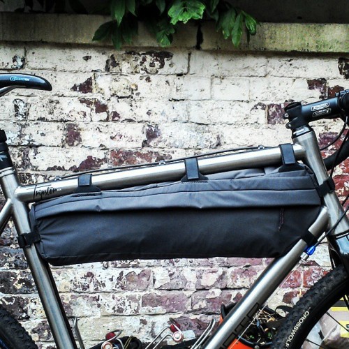 mtbgraham: Busy day making another frame bag, this time for the #kinesis #Tripster Won’t win a sewin