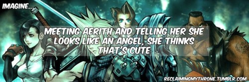 Aerith: An angel? *giggles* Thank you!