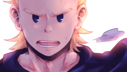 sixlightyear:(panel redraw)i’ve been waiting for mirio to reappear for weeks but turns out i wasn’t ready, 