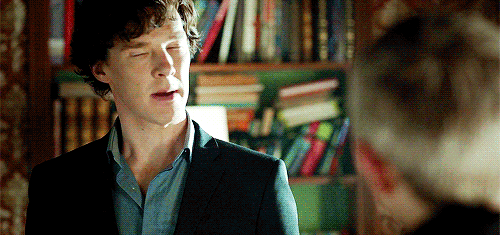 mild-lunacy:vaginal-diabetus:The look Sherlock gets when he thinks John is about to comment that She