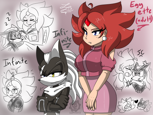 Infinite the Jackal &amp; Eggette / Omelette Robotnik - Infigette + DoodleAl vera a estos personajes