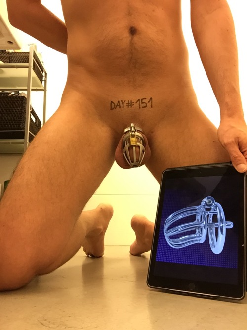 Porn photo cumbastard:  August 18 2016 Day 151 in Chastity
