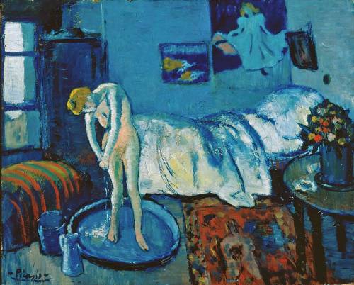 The blue room / The tub (1901), Pablo Picasso.
