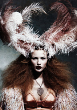 a-state-of-bliss:  Vogue Deutsch Feb 2009 ‘Bohemian Rhapsody’ - Edita Vilkeviciute by Patrick Demarchelier