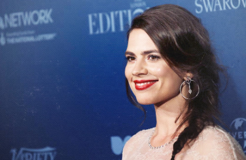 infinitypeggys:hayley atwell @ the british independent film awards red carpet 