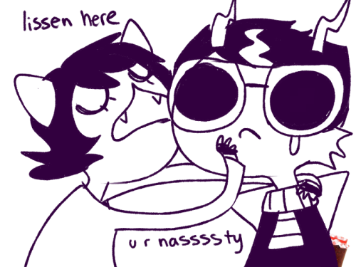 fan-trollingme: hatefricking:  rizucchini:   nepeta visits her friends  im going to cry why is there a jar of jam in every shot omf  it’s her jam 