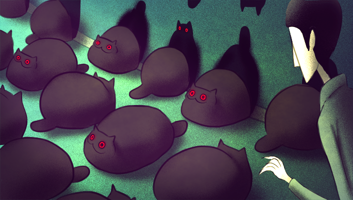 meawbin:  Creepy Cat 11-20 