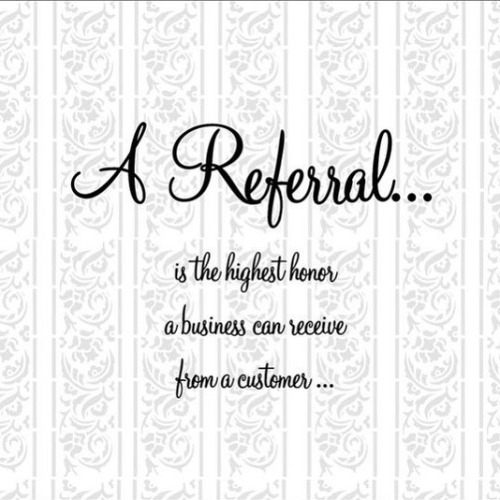 To all my loyal customers, thank you for choosing me! My business is growing because of referrals fr