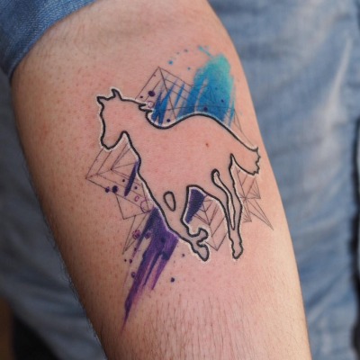 My first tattoo A white pony tattoo  rdeftones