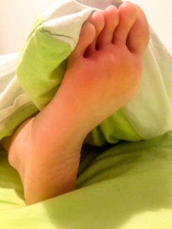 feetbygabriel:I love to take pictures of her feet when she sleeps