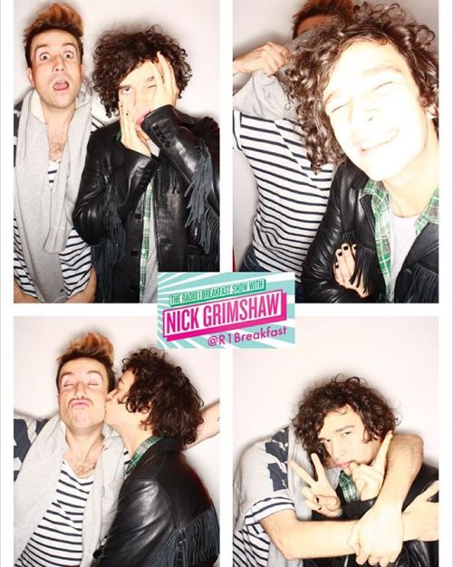 chantillystars:bbcradio1: ️️Matty from The 1975 popped in to see Grimmy this morning…. AND he announ