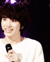 taenggyu:  Sungjong with ponytails ｡◕‿◕｡ 