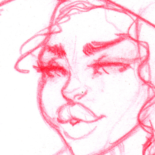 magnummarkersketches:  Moved on from this One,Really Like the way her lips came out.  Flor on her Fluffy hair tip. 