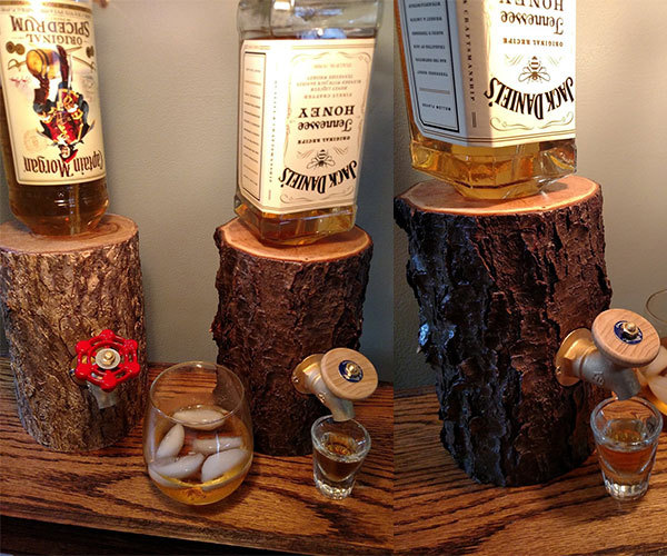 luvz2plz:  enmocean:  il-mes-mie:  coolshitibuy:  Log Liquor Dispenser Serve your