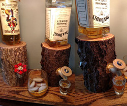 coolshitibuy:  Log Liquor Dispenser Serve