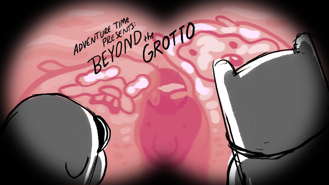 Beyond the Grotto title card concepts by Lindsay and Alex Small-Butera