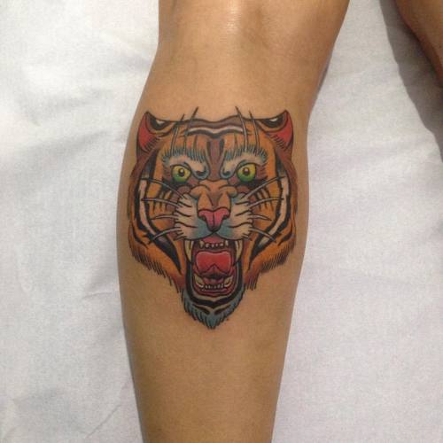 Feita sábado Obrigado @sysaints#tattoo #tattooflash #tattootigre #tigertattoo #saopauloink (em Rin