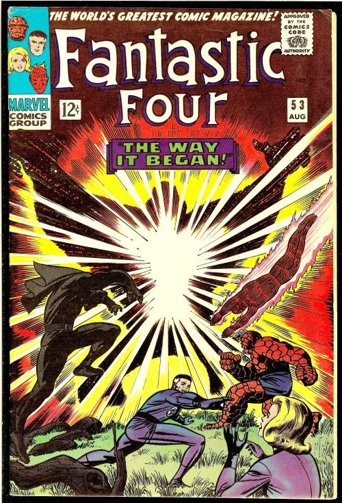 Fantastic Four # 53 , August 1966 , Marvel ComicsOn the cover : Mister Fantastic [ Reed Richards ] ;
