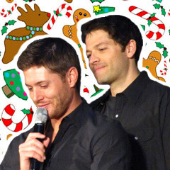 XXX bootyfuldean:  Jensen, Misha, and Cockles photo