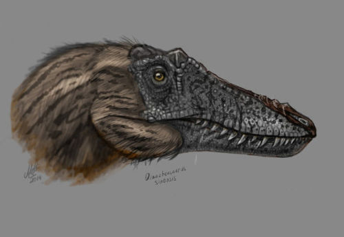 fuckyeahdinoart:Qianzhousaurus sinensis sketch by MALvit