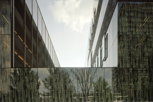 Utrecht University Library Centre, Utrecht, Netherlands by Wiel Arets Architects (2004)