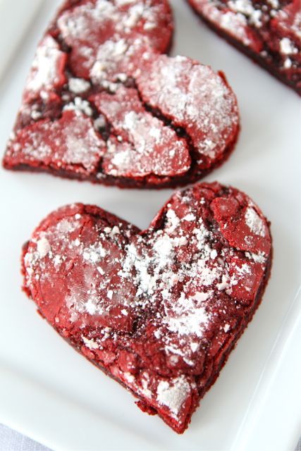 Red Velvet Krinkle Cookies