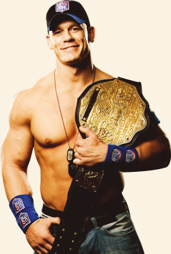 cenainspiresme:    56/? John Cena ◇     John looks hot with the World Title! Could be what we will be seeing after tonight!