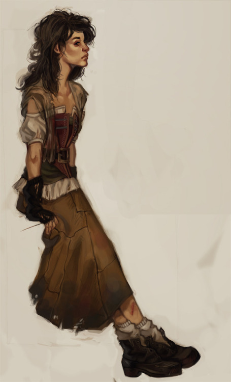 pilferingapples: perplexingly: This Eponine but in a different style AH I love this style! It really