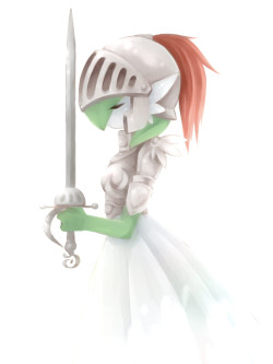 alternative-pokemon-art:  Artist Gardevoir wearing armor by request.