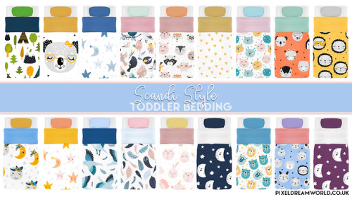 SCANDI STYLE TODDLER BEDDINGBEDDING ONLYPLACE ON TODDLER BED FRAMES18 SWATCHESDOWNLOAD HERE