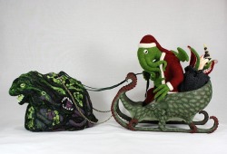 laughingsquid:  Santa Cthulhu, A Needle Felted Wool Sculpture For 2013