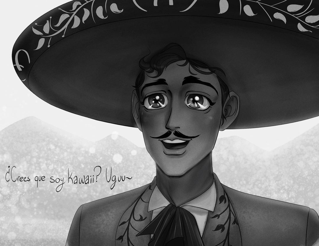 Anime Jorge Negrete because @ernestoalonsoart planted this image in my head and it&rsquo;s haunted m