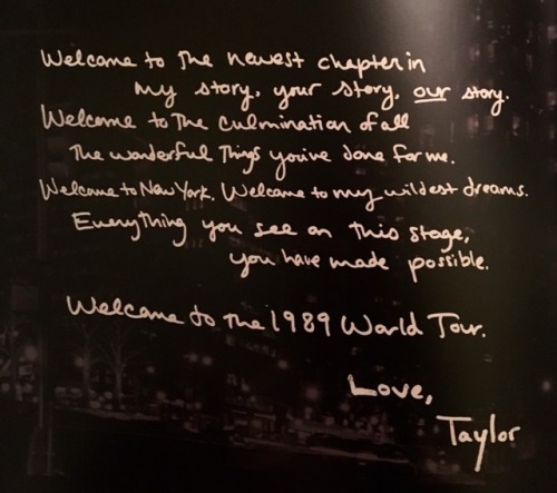 thegamesbeginswift: therewasholyground: Taylor’s tour book dedications over the years “T