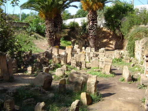 Stelae on the tophet Site of Ancient Carthage, North Africa 