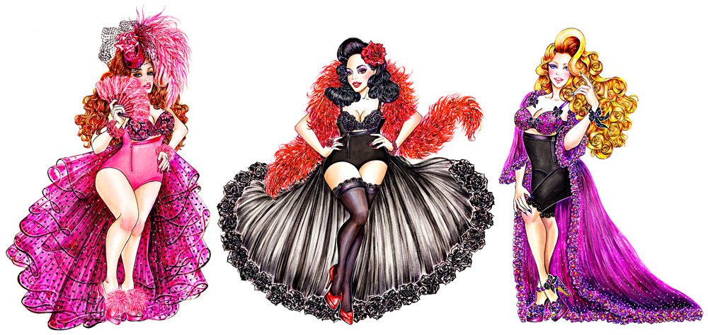 sunnysgy:  Curvy DivasA series of three fabulous plus size girls commissioned by