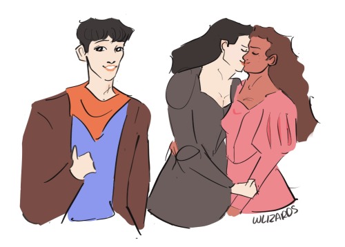 happy 12 years of bbc merlin!!! heres your daily dose of morgwen plus their moral support and best f