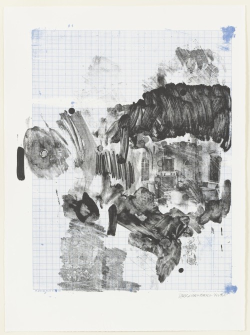 artist-robert-rauschenberg:Visitation I, Robert Rauschenberg, 1965, MoMA: Drawings and PrintsGift of