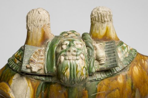 inkjadestudio: Tomb Figure of a Bactrian Camel, Early to mid- 8th centuryChineseEarthenware with san