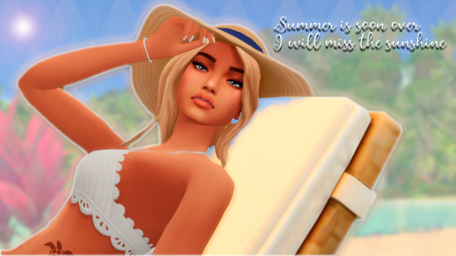 malou821: Summer is soon over - I will miss the sunshine Lookbook (left to right)Outfit 1:Hair (Sere