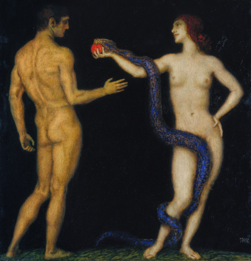 mysteriousartcentury:Franz von Stuck (1863-1928), was a German symbolist painter, sculptor, printmak